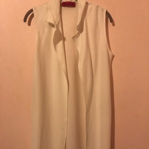 White cardigan